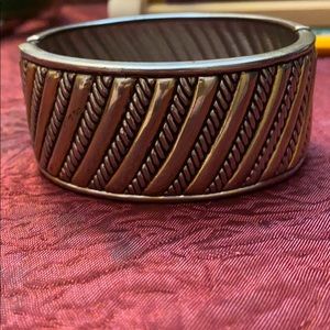 Vintage Striped Metal Bracelet